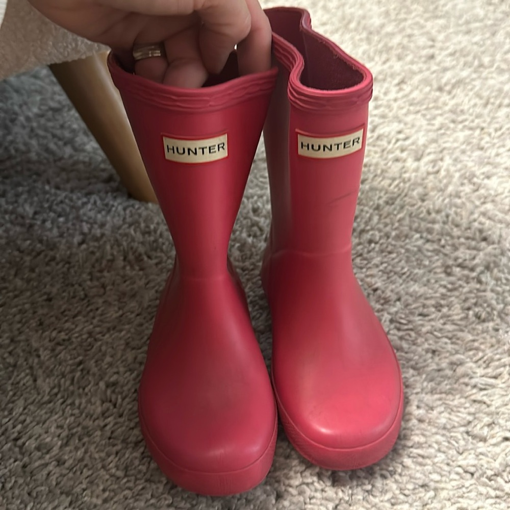 Hunter toddler rain boots 8